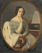 Henri-Pierre Picou Portrait of Cephise Picou, sister of the artist oil painting on canvas